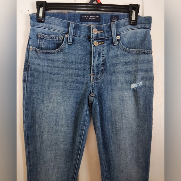 CLEAN & EUC!! Lucky Brand Mid Rise Ava Skinny Jeans. Size 2/26 - Picture 2 of 7